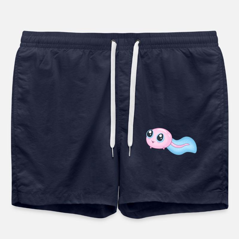 Cute Cyan Tadpole - Swim Trunks - french navy
