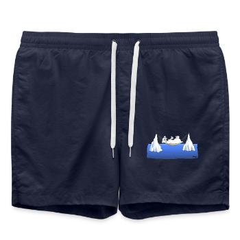 Eisberg Chillen - Badeshorts - French Navy - Vorne - AI Model Male 185 light (185cm)