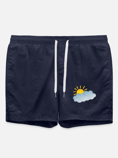 Weather cloudy cheerful - Swim Trunks - french navy