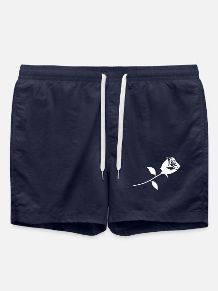 A rose - Swim Trunks - french navy