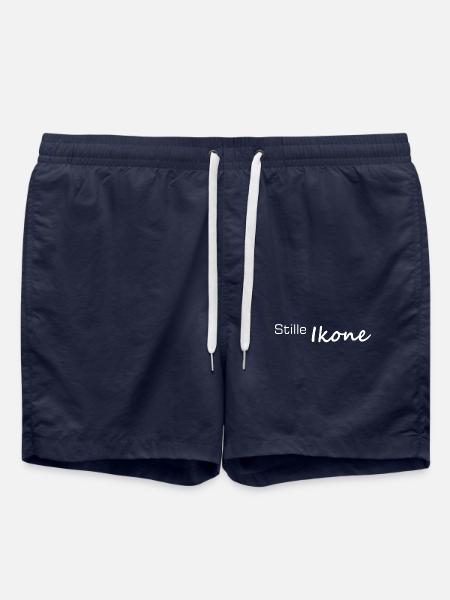 Silent Icon Minimalist Contrast - Swim Trunks - french navy
