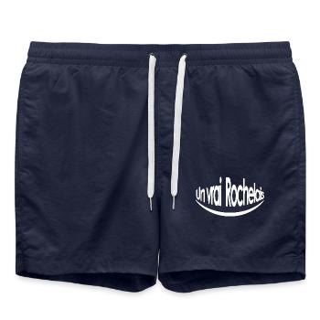 Un vrai rochelais - Short de bain - bleu marine - Devant - AI Model Male 185 light (185cm)