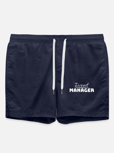 Tshirt pour Event Manager blanc - Short de bain - bleu marine