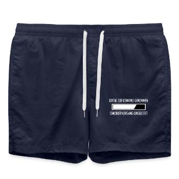 Kritik zur Kenntnis Ignoriervorgang - Badeshorts - French Navy - Vorne - AI Model Male 185 light (185cm)