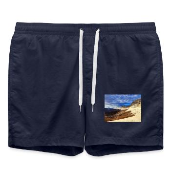 Lever de soleil Vercors - Short de bain - bleu marine - Devant - AI Model Male 185 light (185cm)