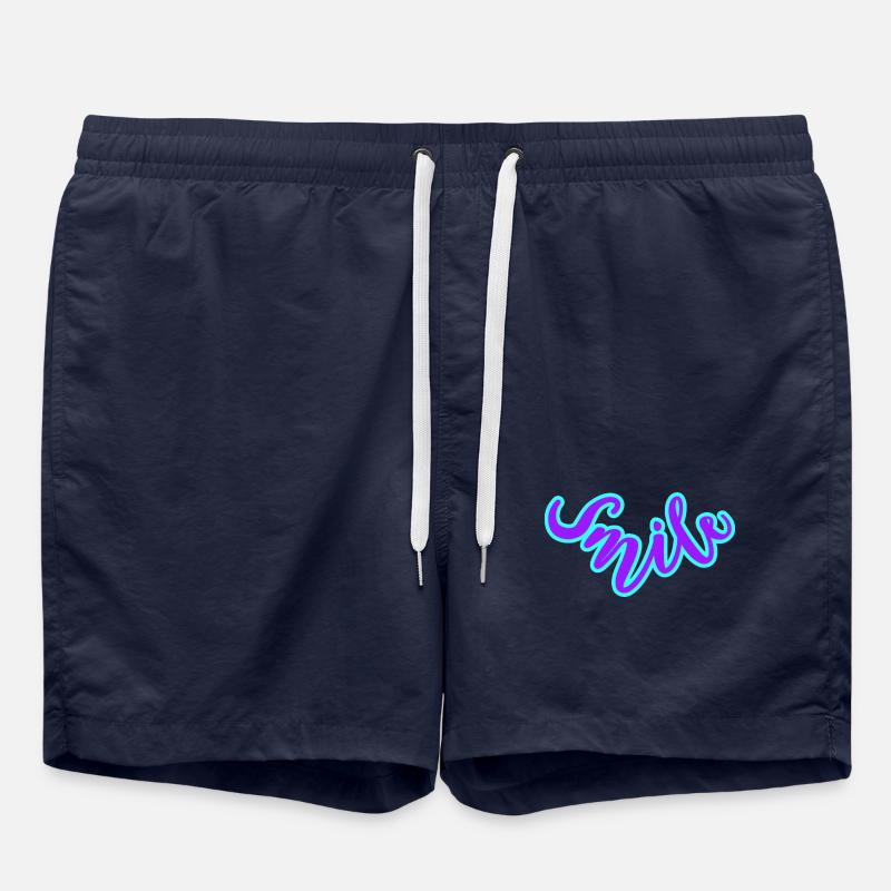 With a smile 🌞 - Swim Trunks - french navy