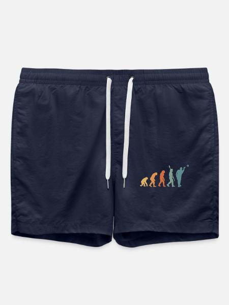Pétanque Evolution Retro - Swim Trunks - french navy