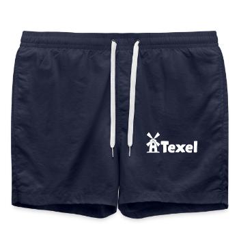 Moulin à vent de Texel - Short de bain - bleu marine - Devant - AI Model Male 185 light (185cm)