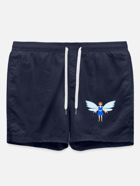 Bluebell Flower Fairy Fantasy Art - Swim Trunks - french navy