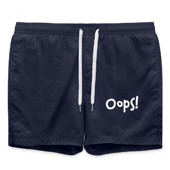 Oops! – I did it again... - Badeshorts - French Navy - Vorne - AI Model Male 185 light (185cm)