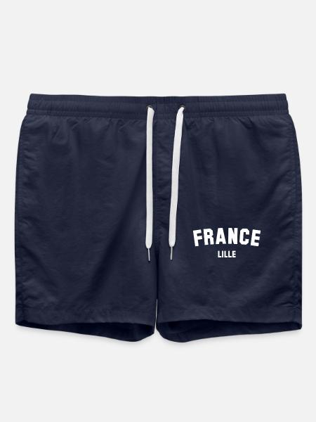 Lille, France, France - Swim Trunks - french navy