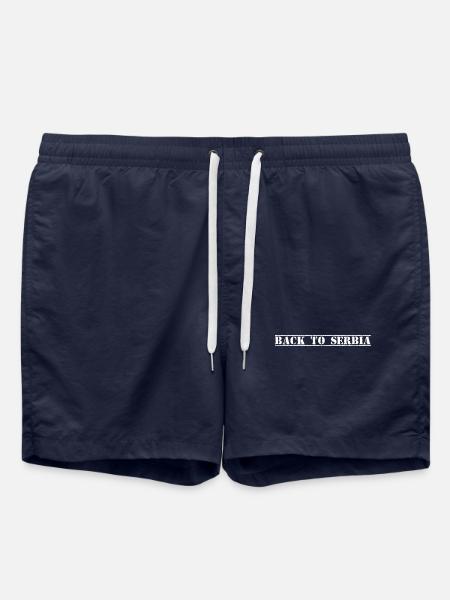 Serbia Serbien - Swim Trunks - french navy