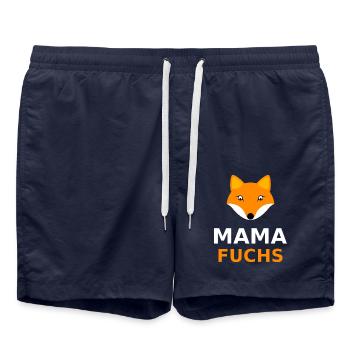 Mama Fuchs Partnerlook - Badeshorts - French Navy - Vorne - AI Model Male 185 light (185cm)