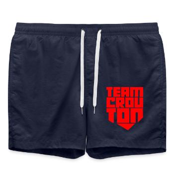 TEAM CROUTON - Short de bain - bleu marine - Devant - AI Model Male 185 light (185cm)