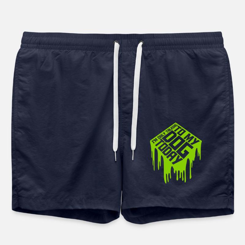 only talking to dog - Swim Trunks - french navy
