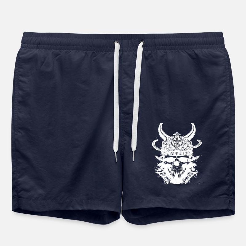 Crâne viking - Short de bain - bleu marine