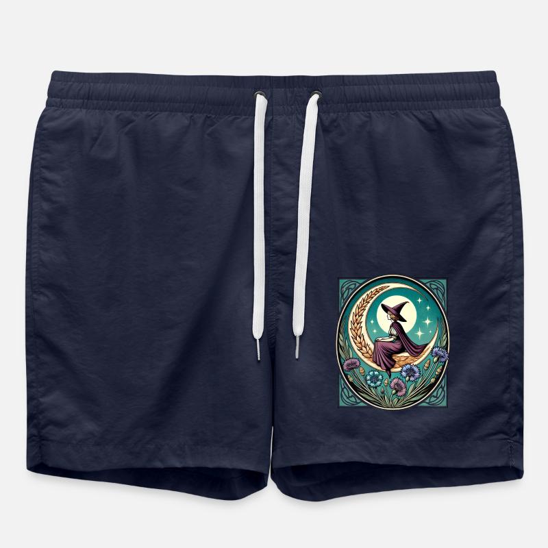 Lune sorcière - Short de bain - bleu marine