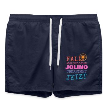 Prénom Jolino - Short de bain - bleu marine - Devant - AI Model Male 185 light (185cm)