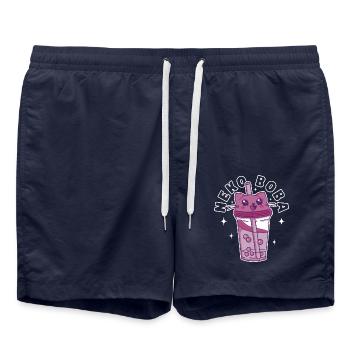 Neko Boba - Swim Trunks - french navy - Front - AI Model Male 185 light (185cm)