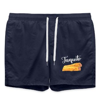 Taco-Taquito-Match - Badeshorts - French Navy - Vorne - AI Model Male 185 light (185cm)