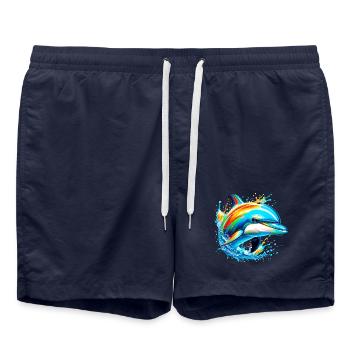Delfin - Badeshorts - French Navy - Vorne - AI Model Male 185 light (185cm)