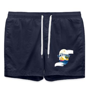 Juhu Mattsee - Badeshorts - French Navy - Vorne - AI Model Male 185 light (185cm)