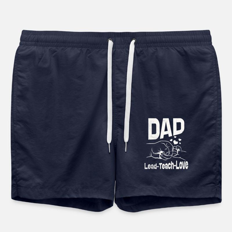 Dad Lead teach love - Short de bain - bleu marine