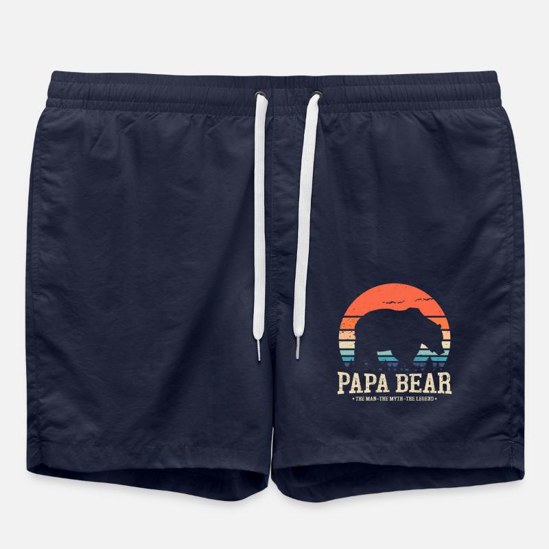 Papa Ours - Short de bain - bleu marine