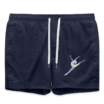 Ballet Jump - Swim Trunks - french navy - Front - AI Model Male 185 light (185cm)