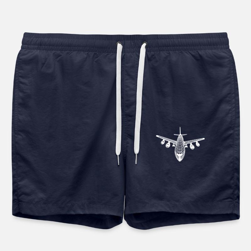 plane - Swim Trunks - french navy
