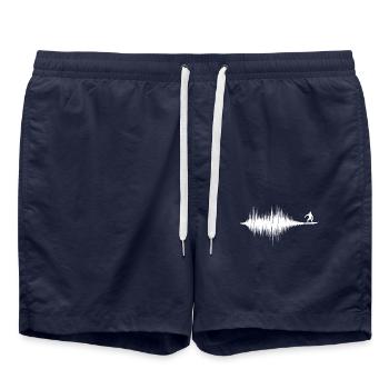 Soundwave Soundwave Surfer Equilizer noir - Short de bain - bleu marine - Devant - AI Model Male 185 light (185cm)