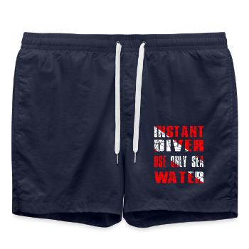 INSTANT DIVER - Swim Trunks - french navy - Front - AI Model Male 185 light (185cm)