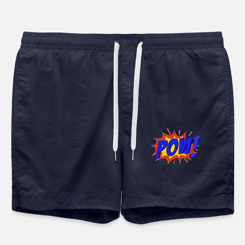 POW Comic Pow! - Badeshorts - French Navy