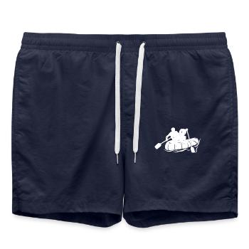 Rafting T-Shirt - Short de bain - bleu marine - Devant - AI Model Male 185 light (185cm)