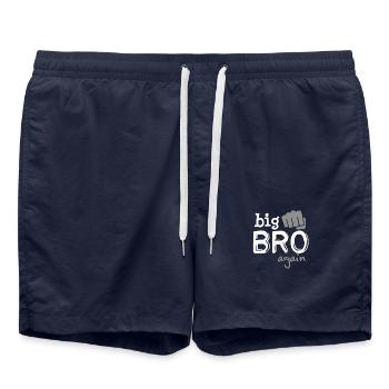 Big brother bro again - Big brother forever - Swim Trunks - french navy - Front - AI Model Male 185 light (185cm)