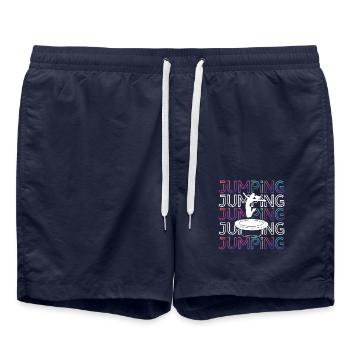Jumping Trampoline Fitness Workout Trendsport - Short de bain - bleu marine - Devant - AI Model Male 185 light (185cm)