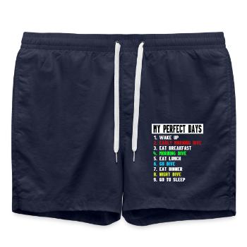 MY PERFECT DIVE DAY - DIVING - Perfekter Tag - Badeshorts - French Navy - Vorne - AI Model Male 185 light (185cm)