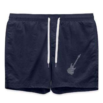 Musik E-Gitarre dna - Badeshorts - French Navy - Vorne - AI Model Male 185 light (185cm)