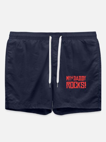My Daddy Rocks - Swim Trunks - french navy