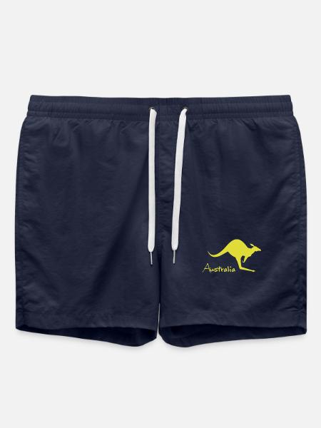 australia kangaroo - Australia kangaroo - Swim Trunks - french navy