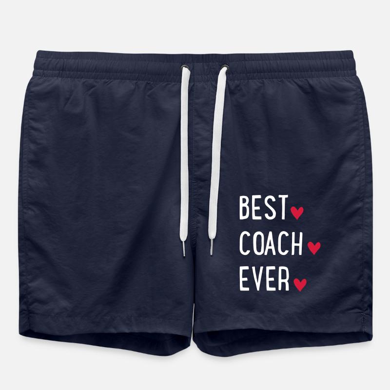 Best Coach ever - Badeshorts - French Navy