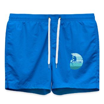Climbing Climber Retro - Swim Trunks - cobalt blue - Front