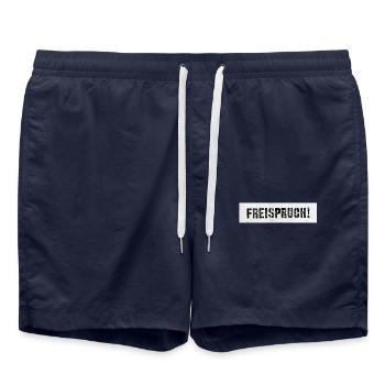 Freispruch! Fun T-shirt Gericht unschuldig Spaß - Badeshorts - French Navy - Vorne - AI Model Male 185 light (185cm)
