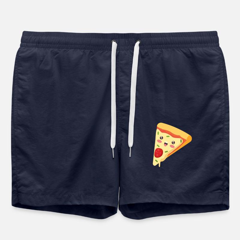 Kawaii pizza - Swim Trunks - french navy