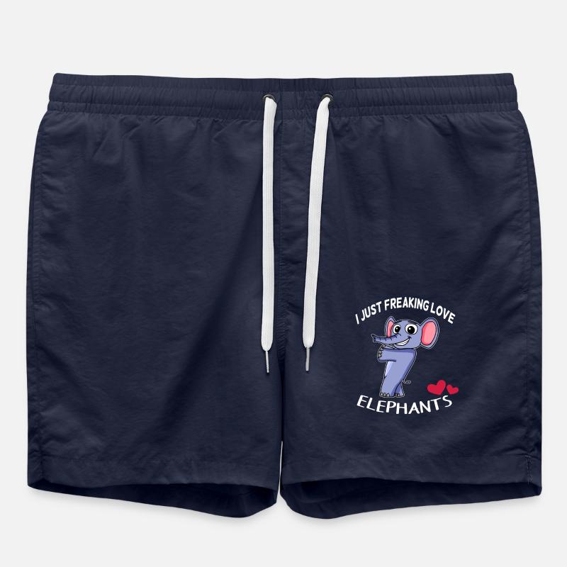I love elephants - Swim Trunks - french navy