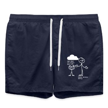 What are clouds made of? Linux servers mostly! - Swim Trunks - french navy - Front - AI Model Male 185 light (185cm)