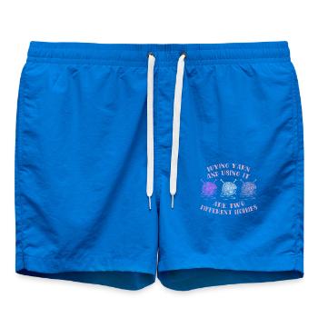 Häkeln Stricken - Badeshorts - Cobalt blue - Vorne