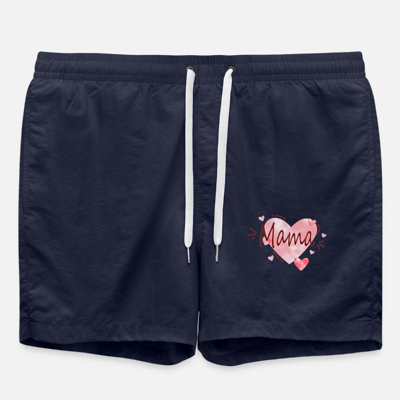 Amour maman - Short de bain - bleu marine