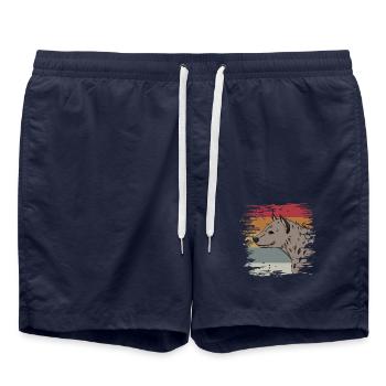 Hyäne - Badeshorts - French Navy - Vorne - AI Model Male 185 light (185cm)
