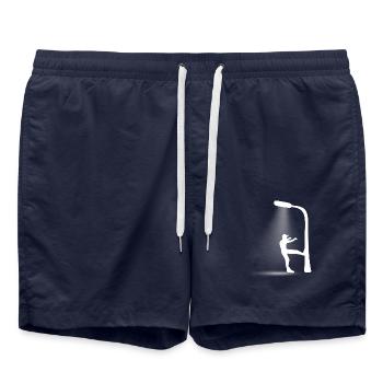 Lantern Leaving 90s Village Children Retro Gift - Swim Trunks - french navy - Front - AI Model Male 185 light (185cm)